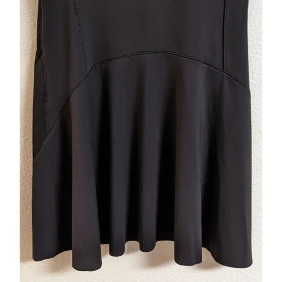 Women's ATHLETA Match Point Black Sleeveless Mesh Back Tennis Dress Small - Picture 7 of 11